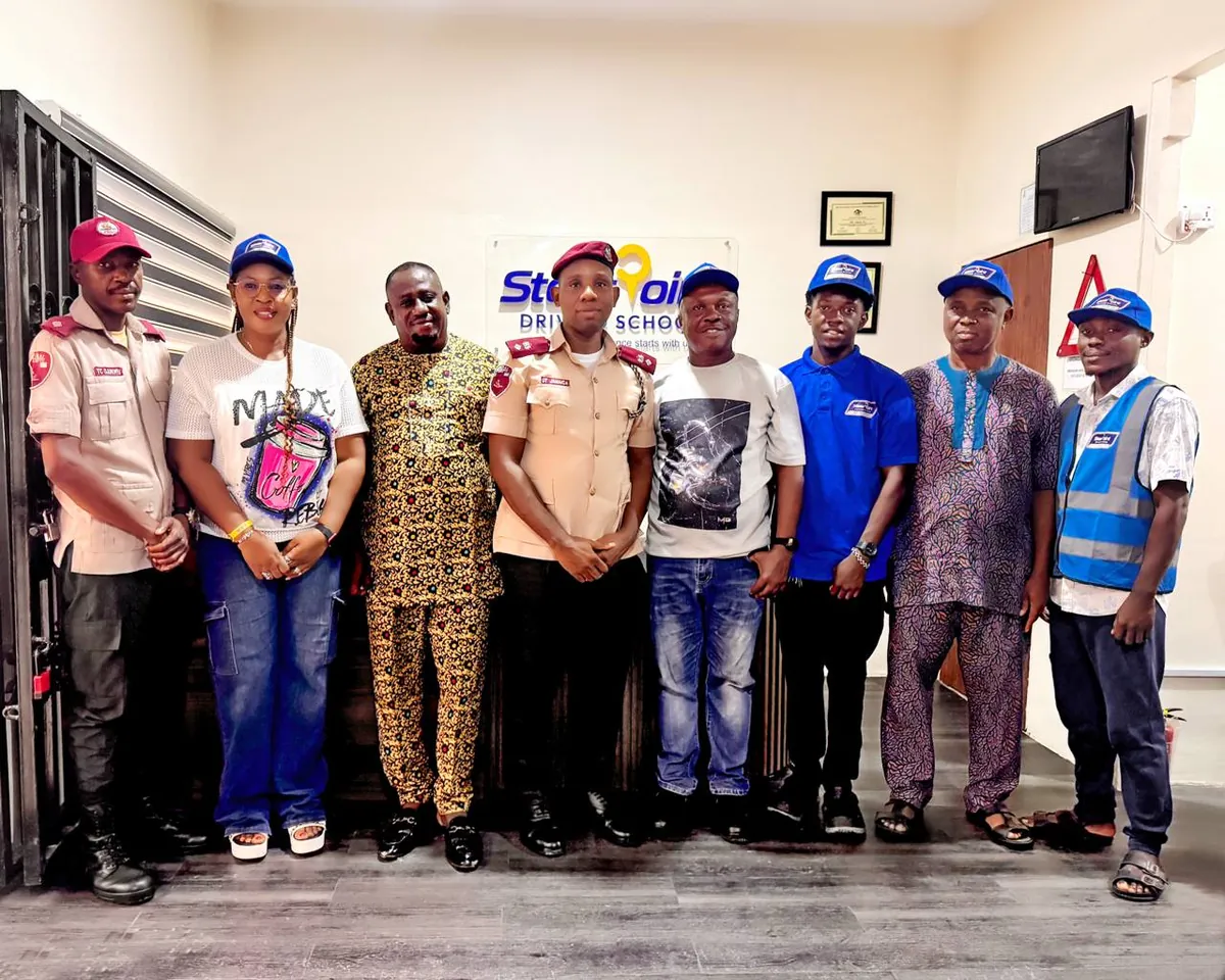SteerPoint Driving School team with FRSC and MOT representatives in Port Harcourt